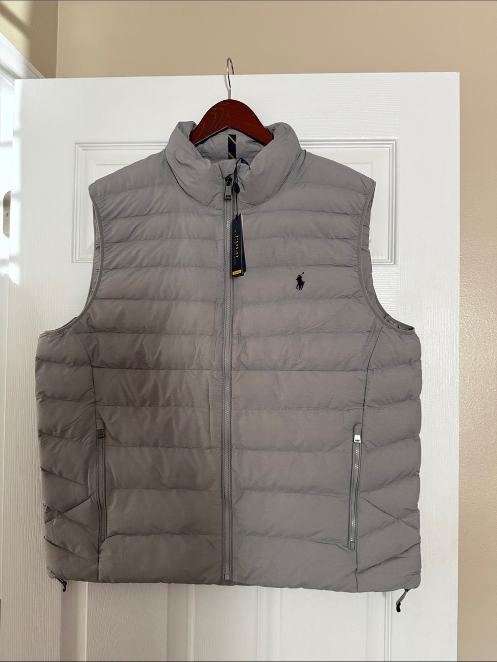 Polo by Ralph Lauren Gray Quilted Puffer Vest